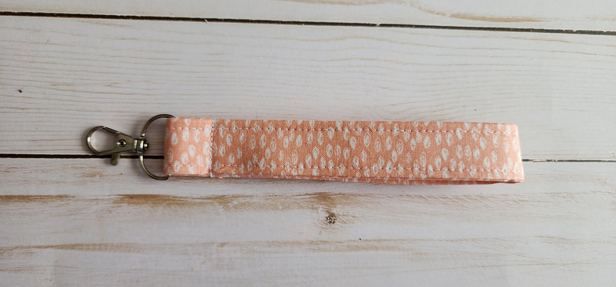 Coral Wristlet Keychain