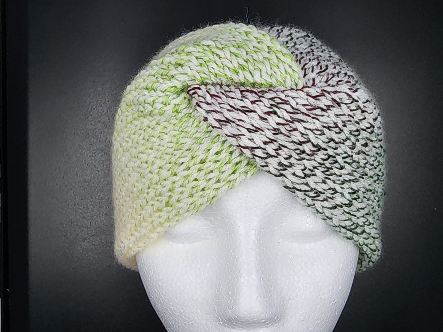 White Green Red 5" Earwarmer