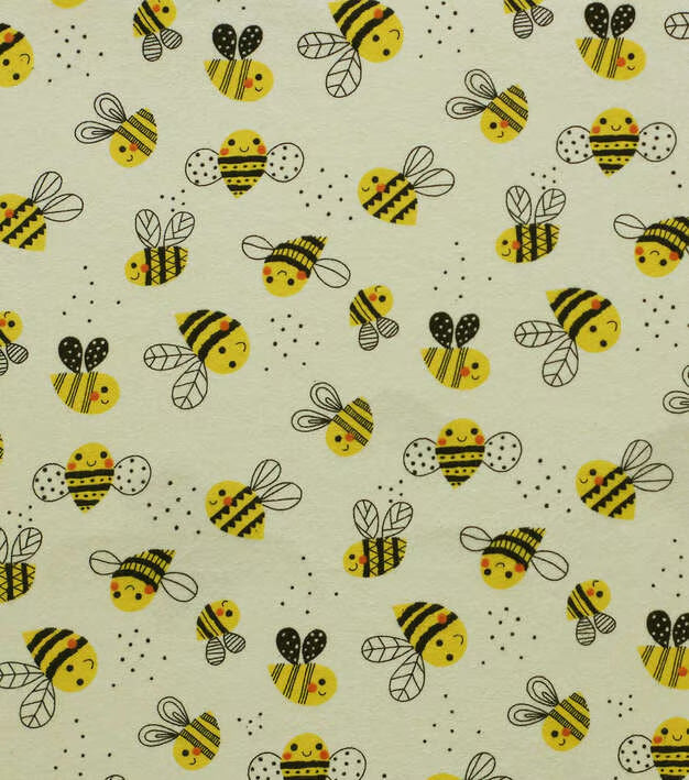 Bees Reusable Flannel Paper Towels