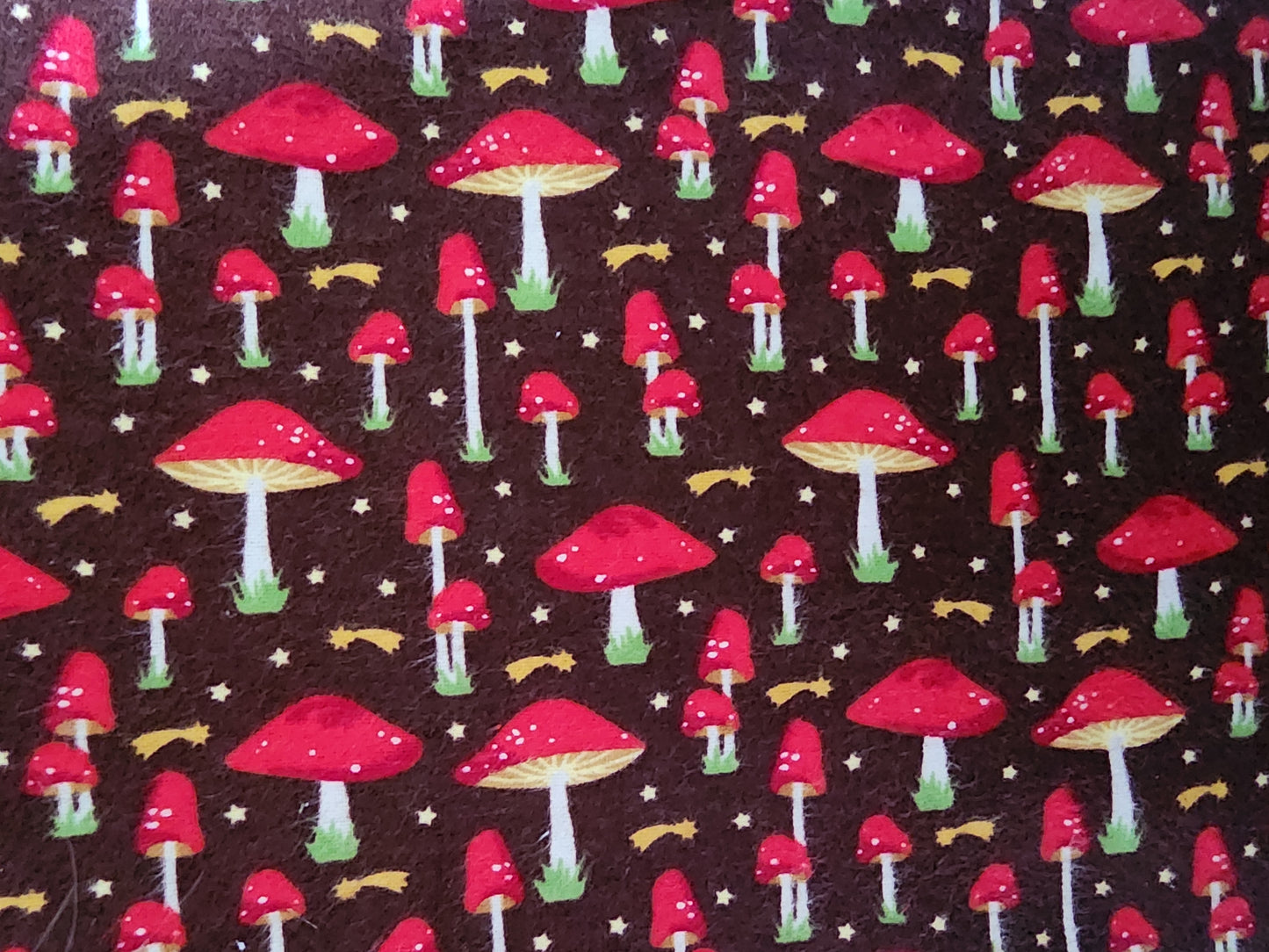 Mushrooms Reusable Flannel Paper Towels
