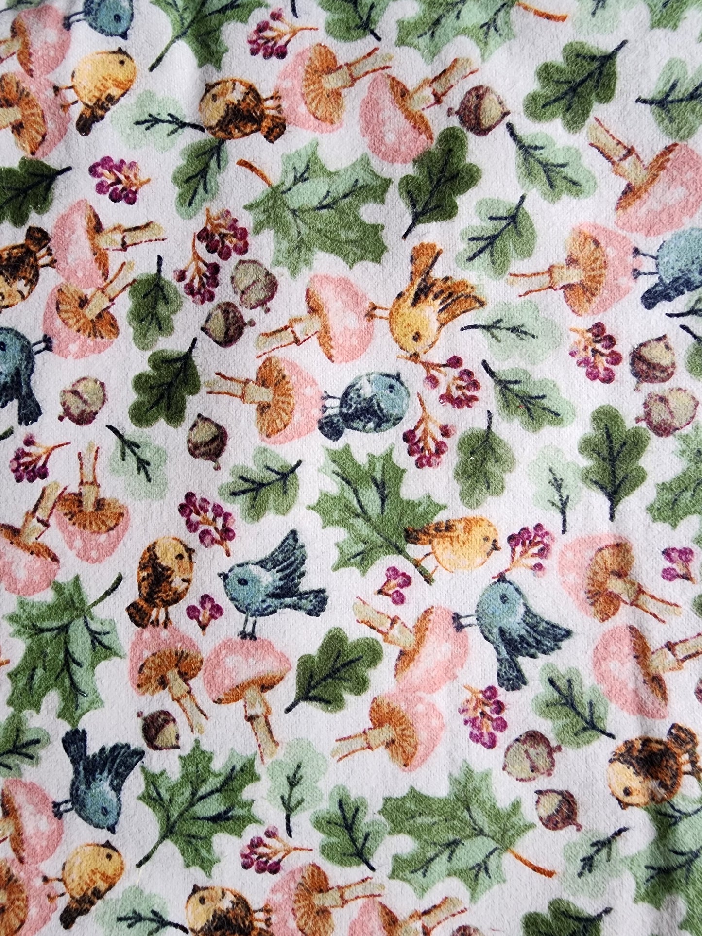 Mushrooms Reusable Flannel Paper Towels