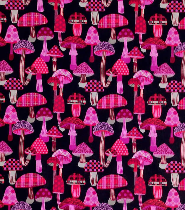 Mushrooms Reusable Flannel Paper Towels