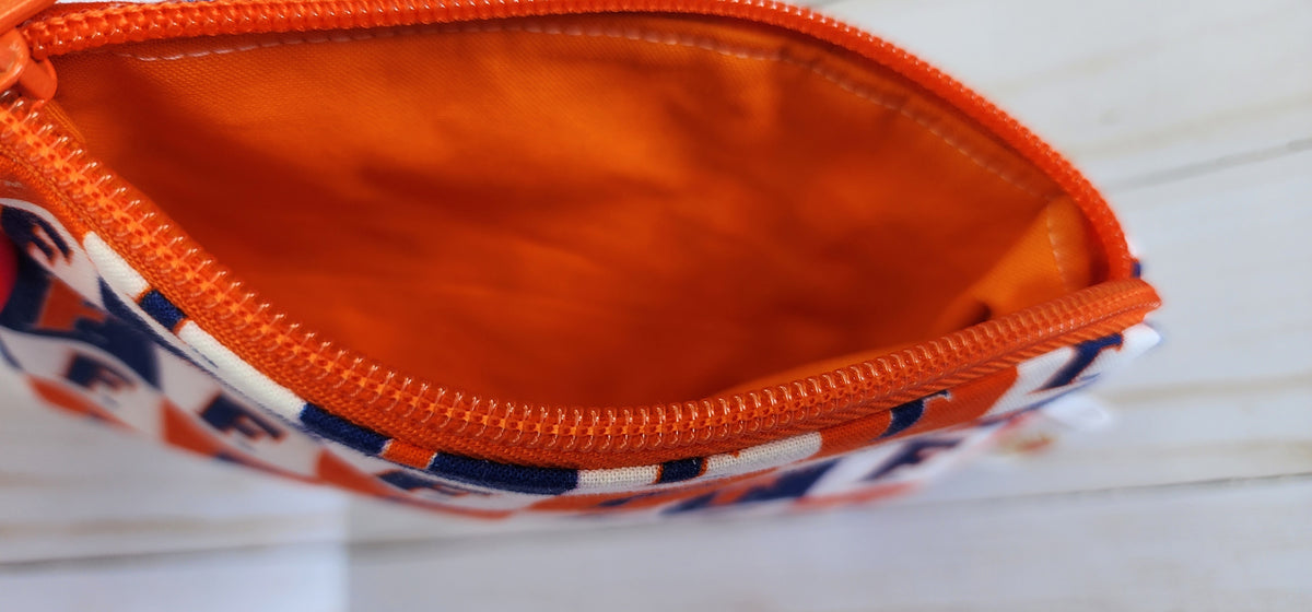 Florida Gators Checkerboard Notion Pouch / Wallet Pouch