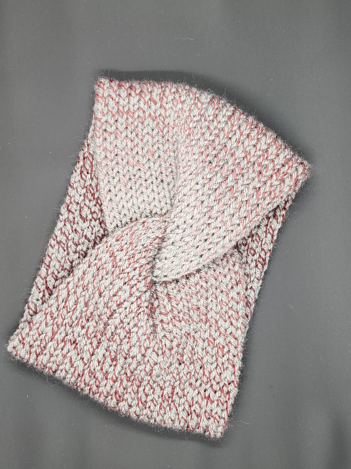 Gray Burgundy 5" Earwarmer