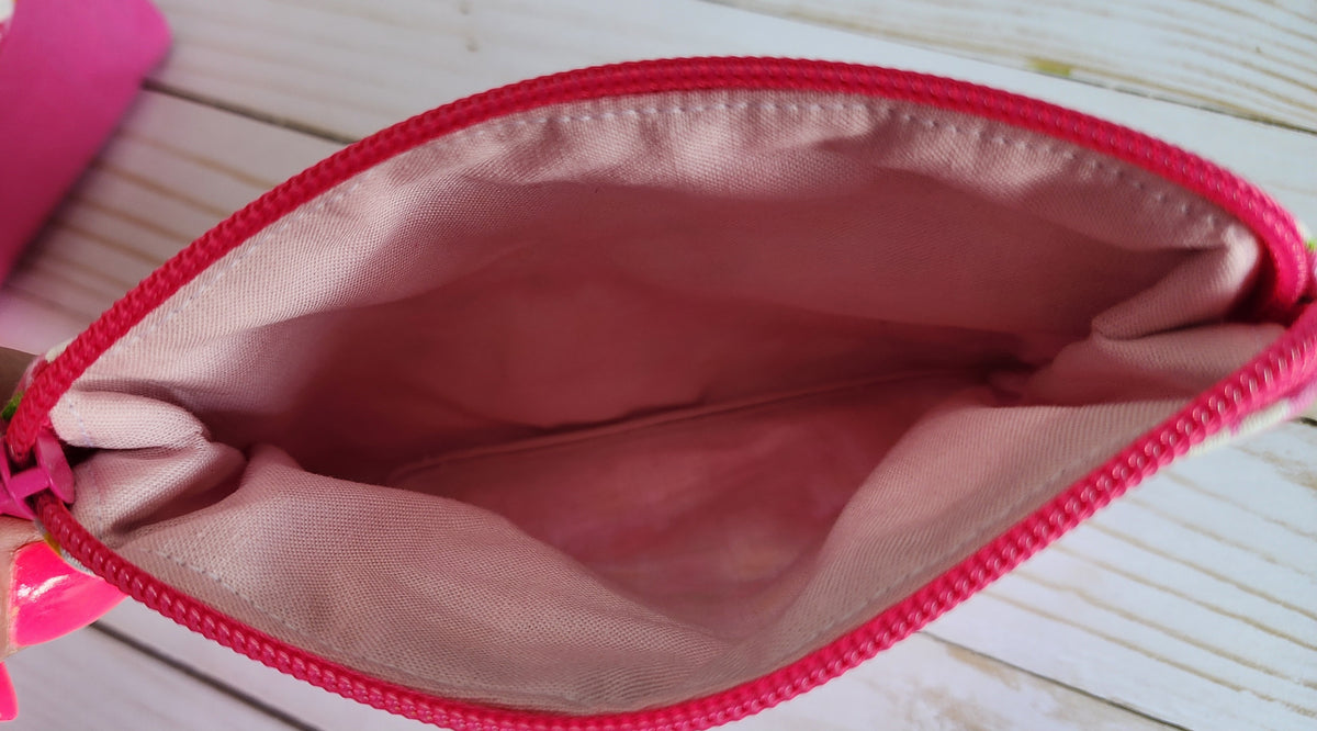 Daisy on Pink Notion Pouch / Wallet Pouch