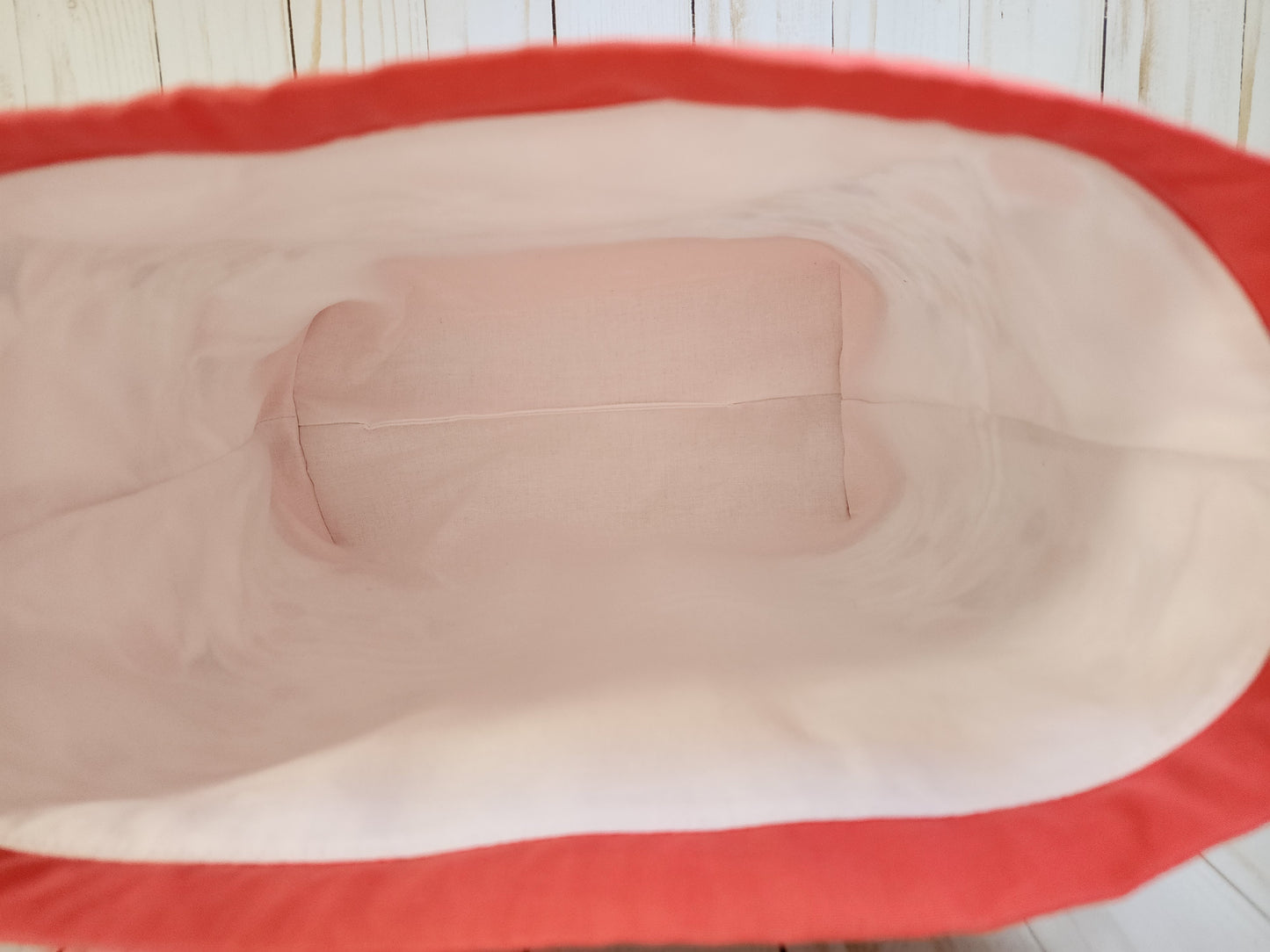 Coral Sea Beach Life Large Drawstring Project Bag