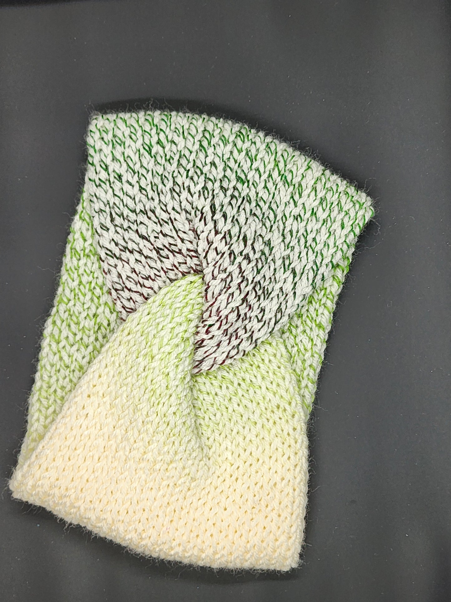 White Green Red 5" Earwarmer