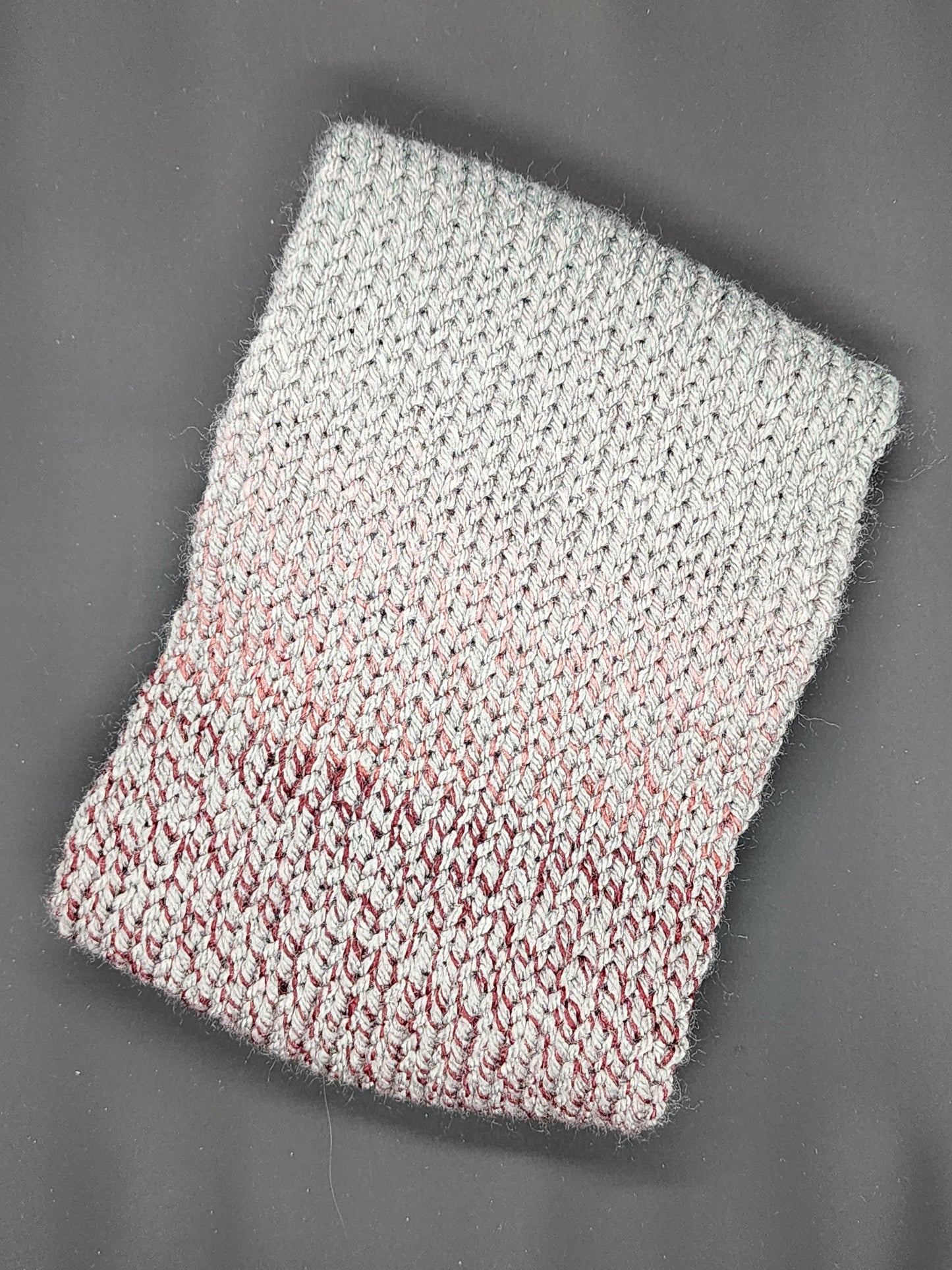 Gray Burgundy Dark Green 5" Earwarmer