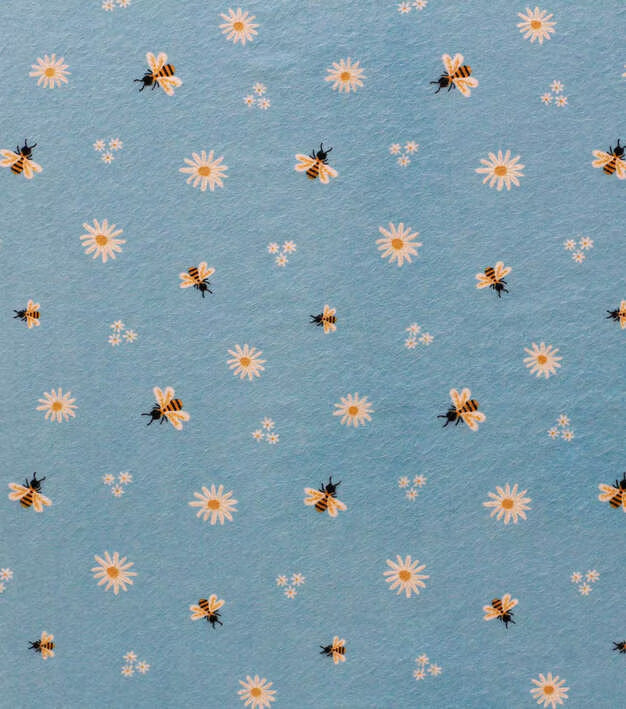 Bees Reusable Flannel Paper Towels