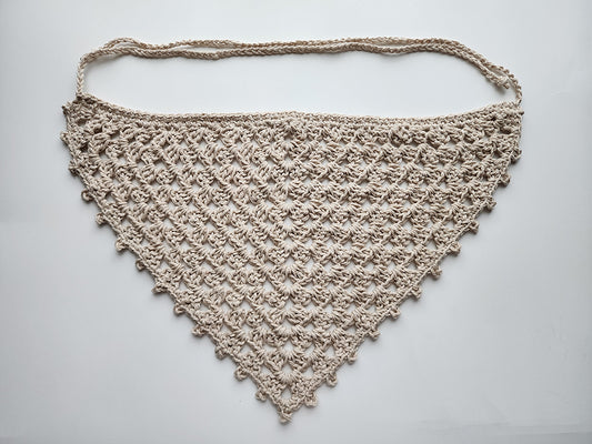 Beige Granny Stitch Bandana