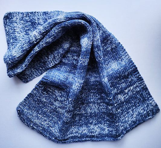 Blue Denim Handknit Towel