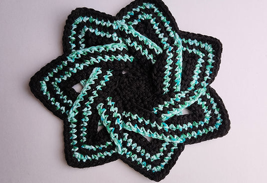 Green Speckle Flower Hotpad