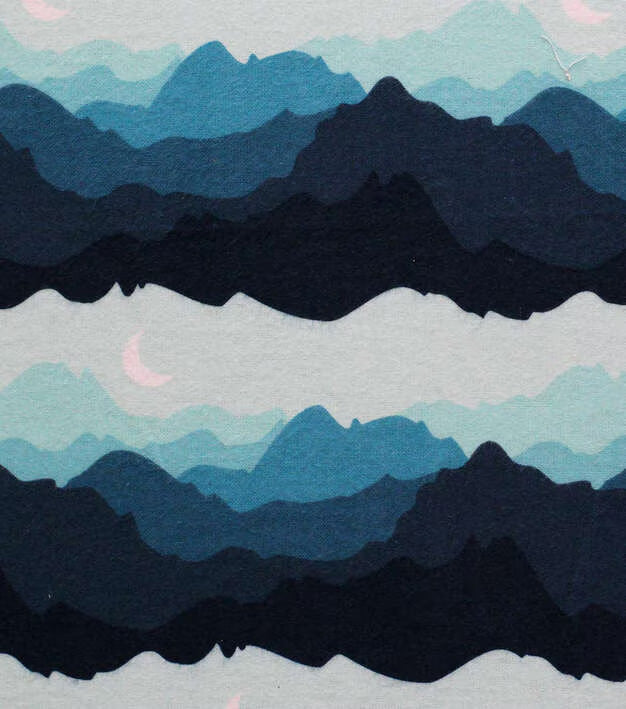 Blues and Purples Reusable Flannel Paper Towels