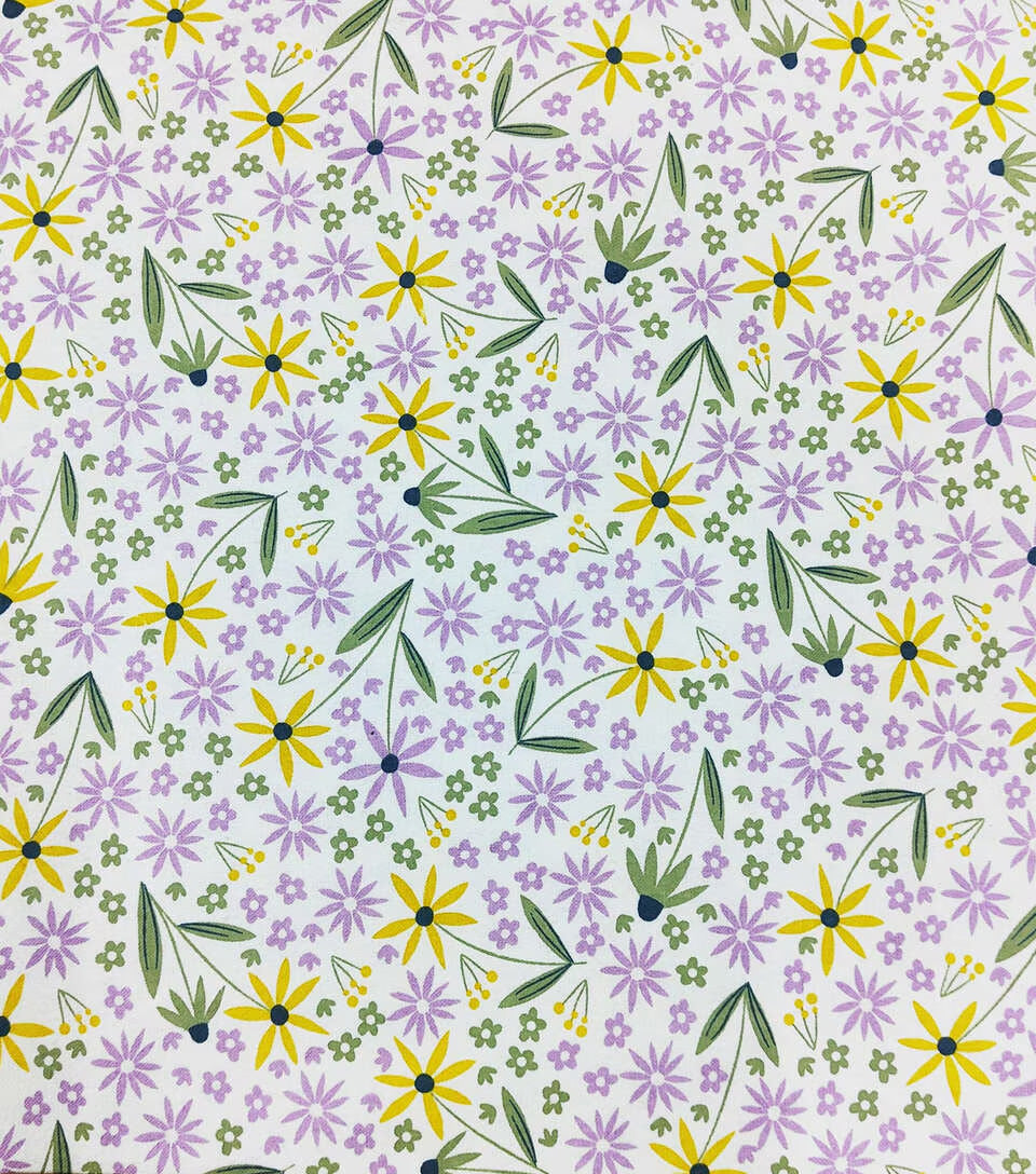 Flowers Reusable Flannel Paper Towels