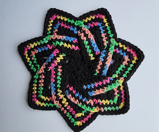 Rainbow Flower Hotpad