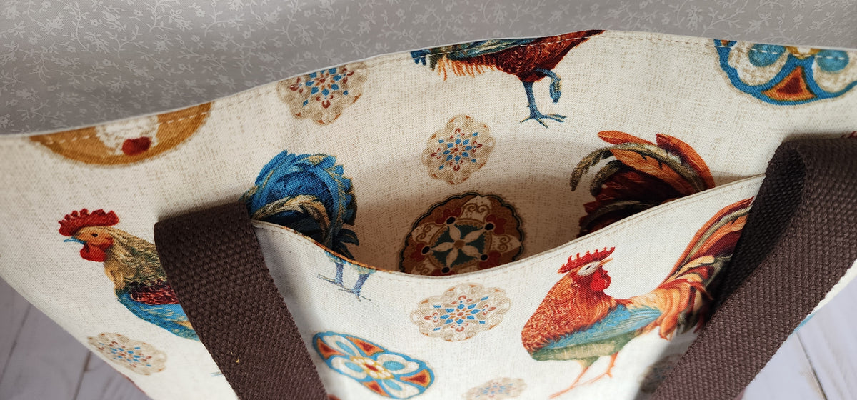 Chicken Medallion Tote Bag