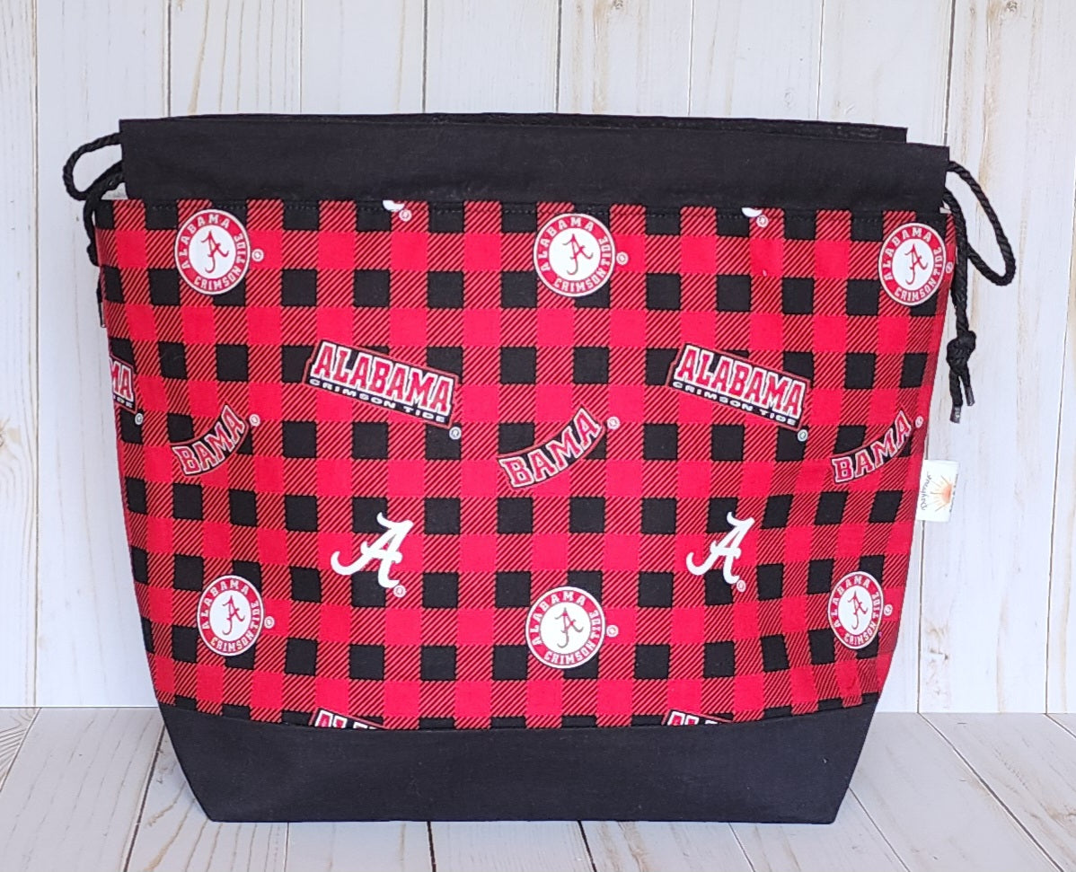 Alabama Roll Tide Large Drawstring Project Bag