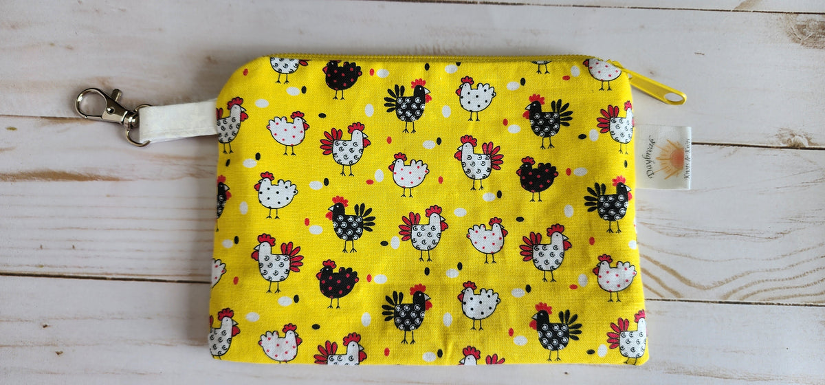 Drawn Chickens Notion Pouch / Wallet Pouch