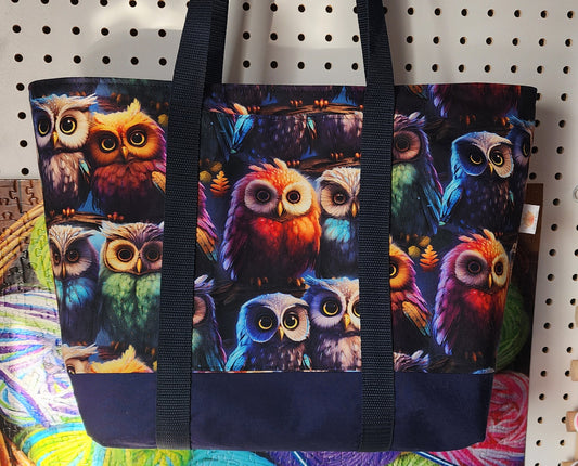 Custom Owl Tote Bag for Loretta