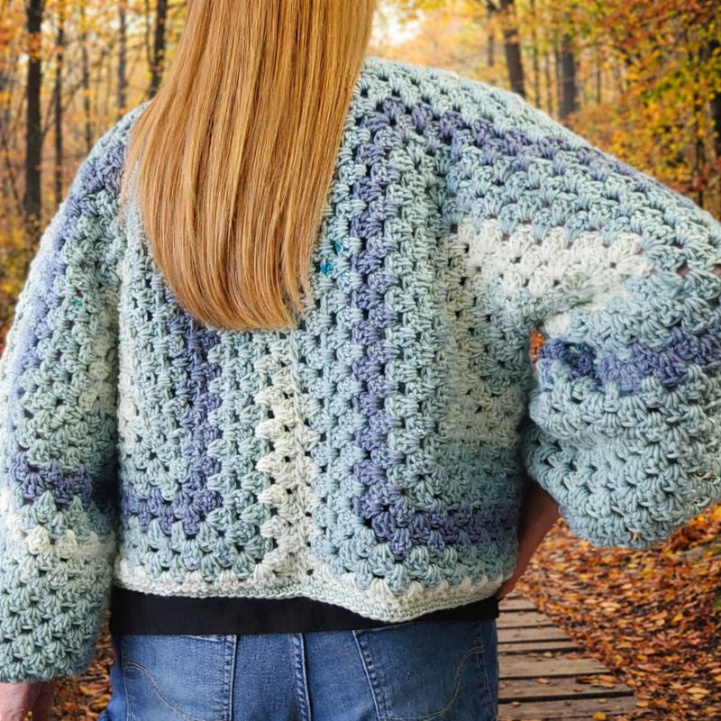 White Water Hexagon Cardigan