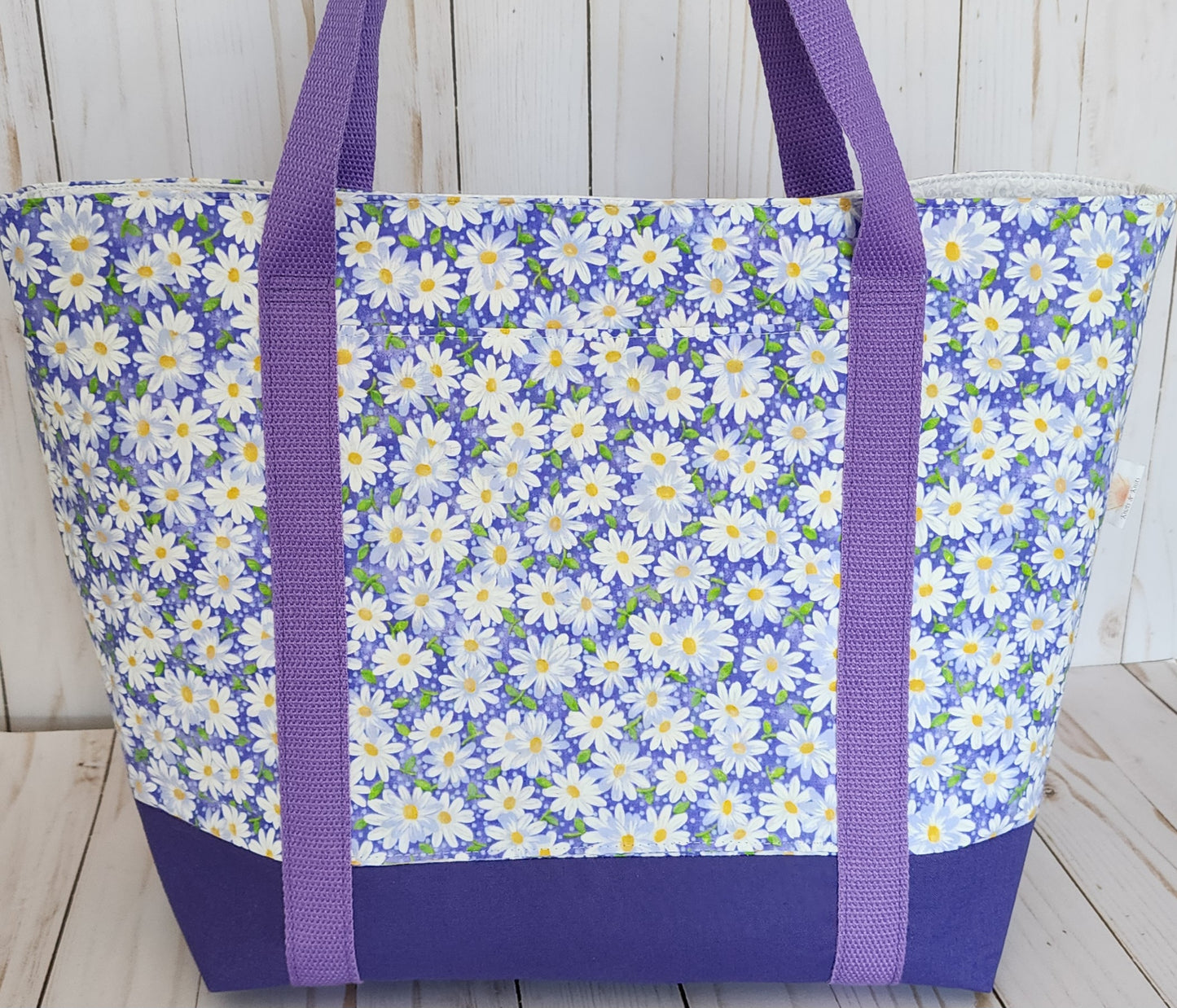 Purple Daisy Tote Bag
