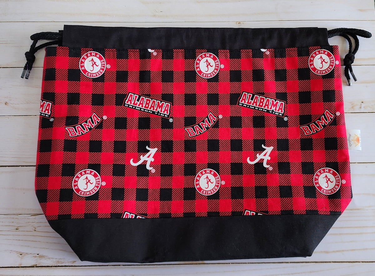 Alabama Roll Tide Large Drawstring Project Bag