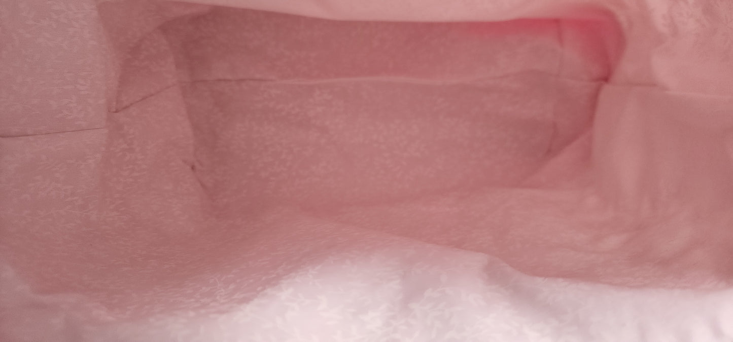 Daisy's on Pink Large Drawstring Project Bag