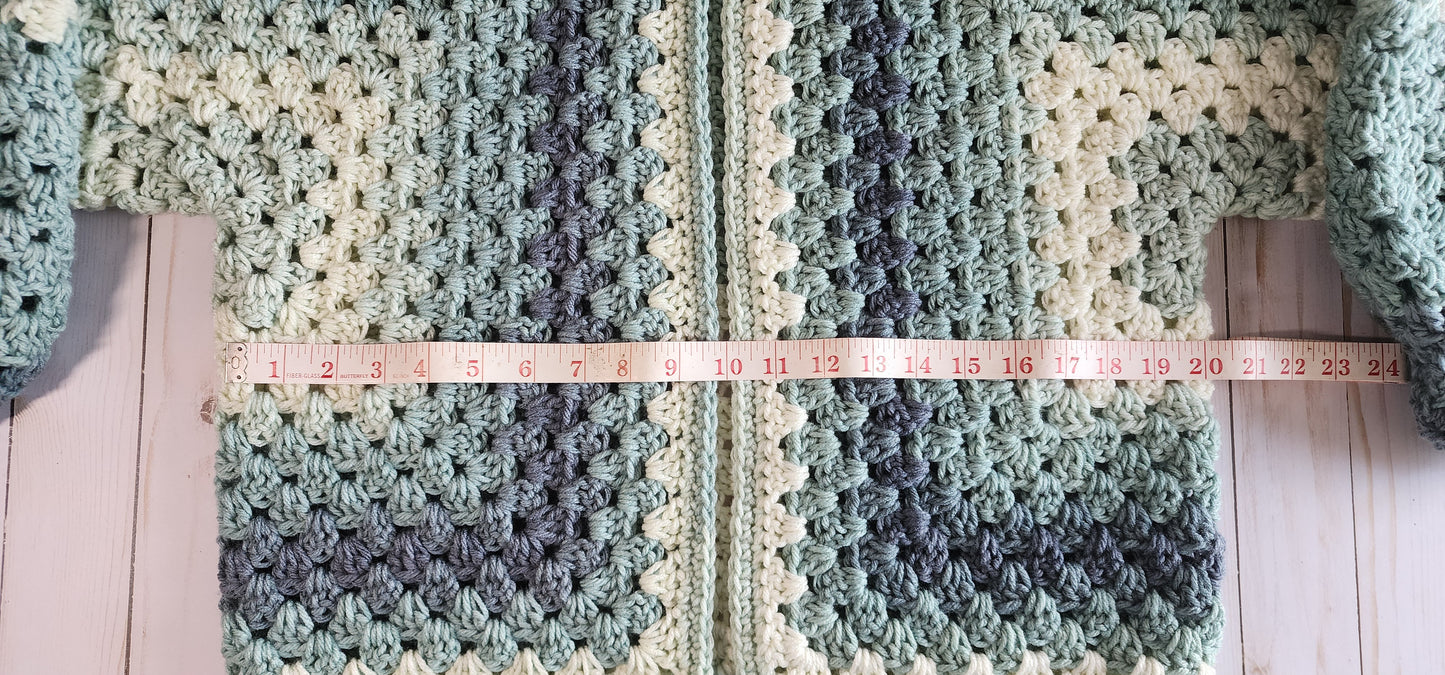 White Water Hexagon Cardigan