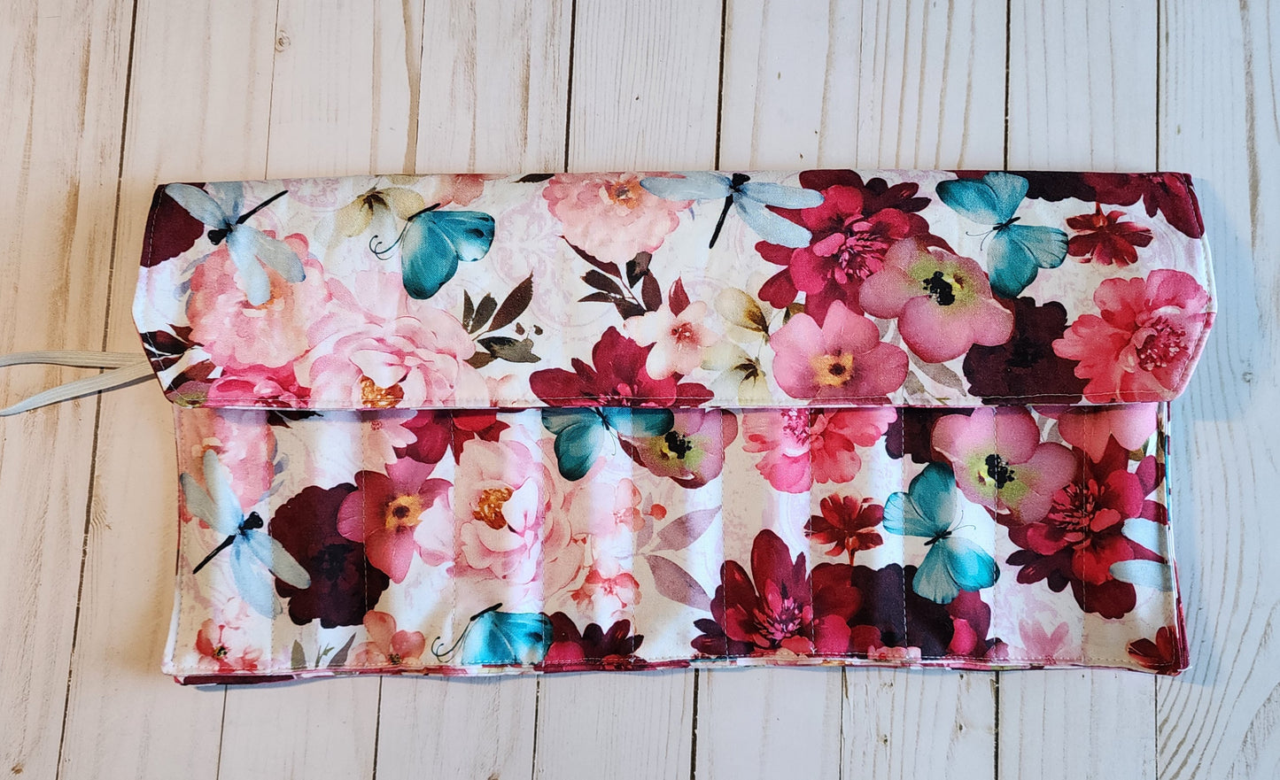 Peony Crochet Hook Roll Up