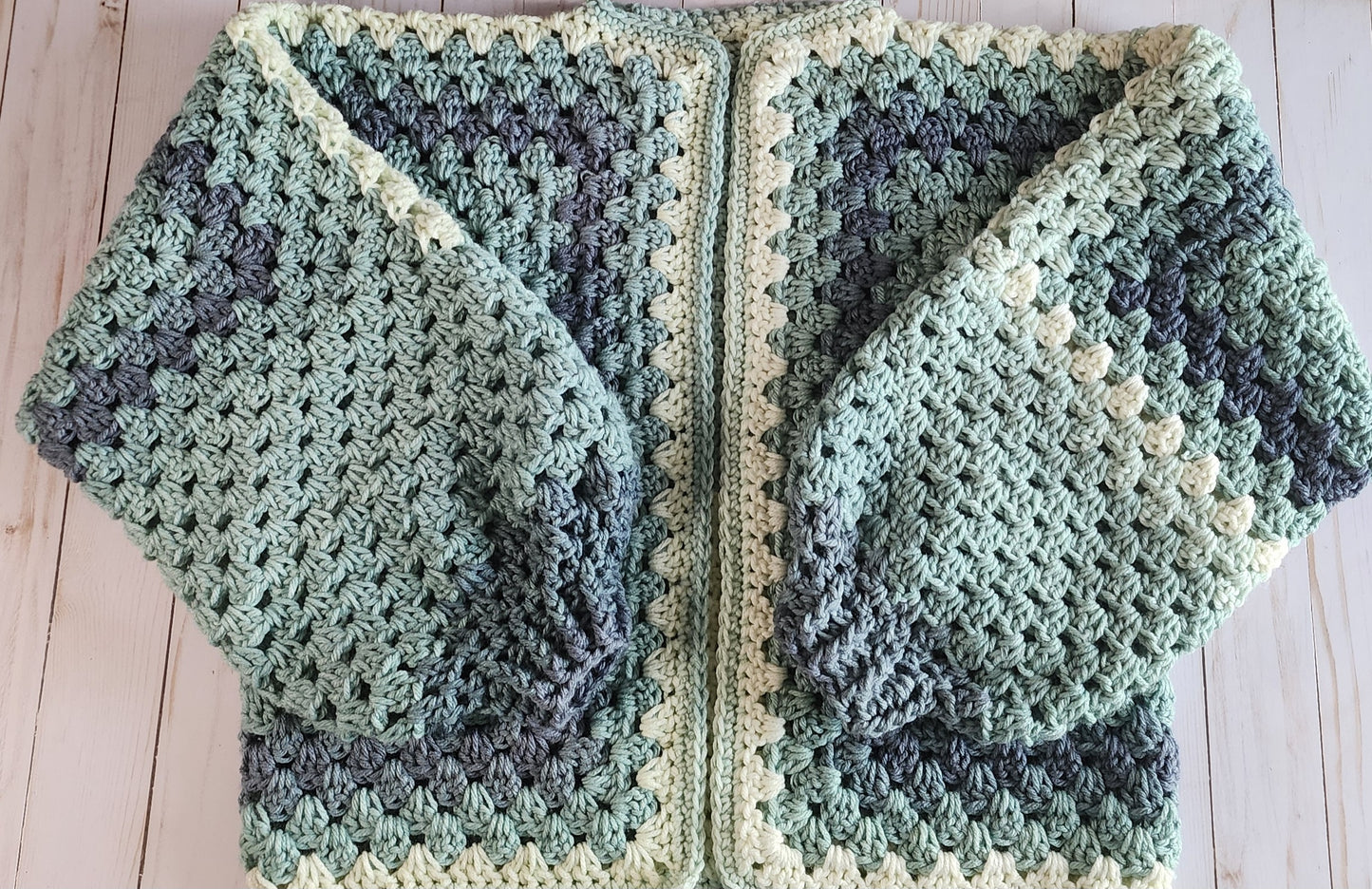 White Water Hexagon Cardigan