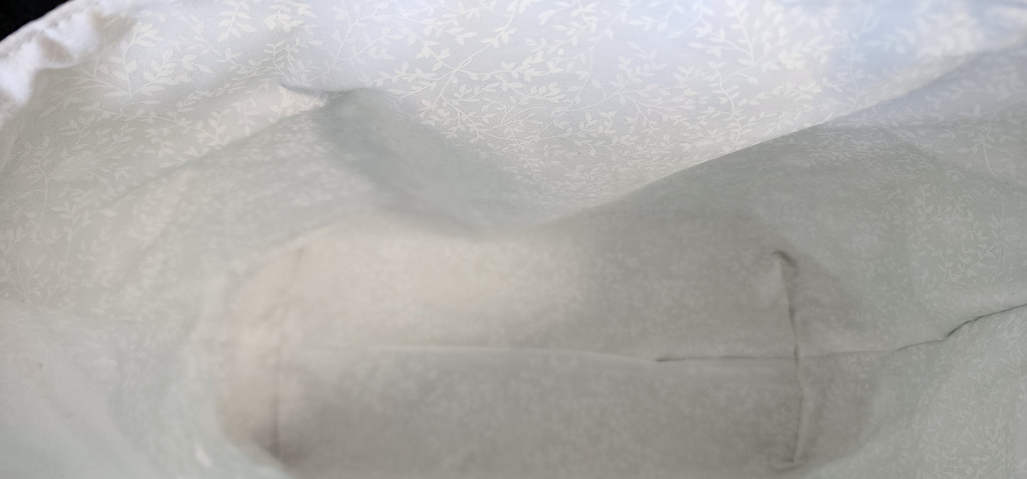 Teal Bandana Large Drawstring Project Bag