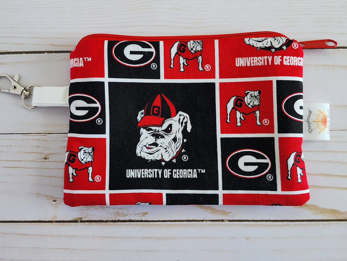 Georgia Bulldog Notion Pouch / Wallet Pouch