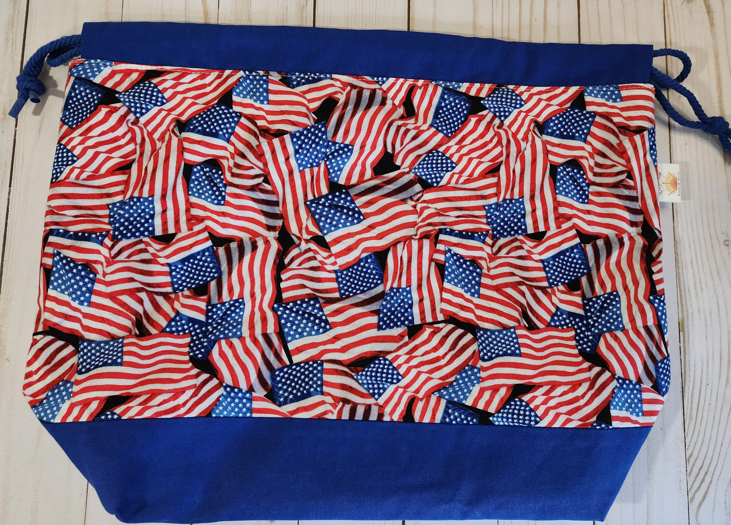 Flags, Flags, Flags Large Drawstring Project Bag