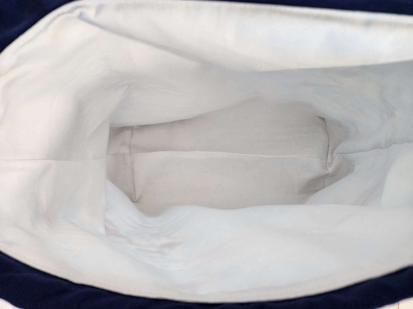 Dolphins Navy Large Drawstring Project Bag