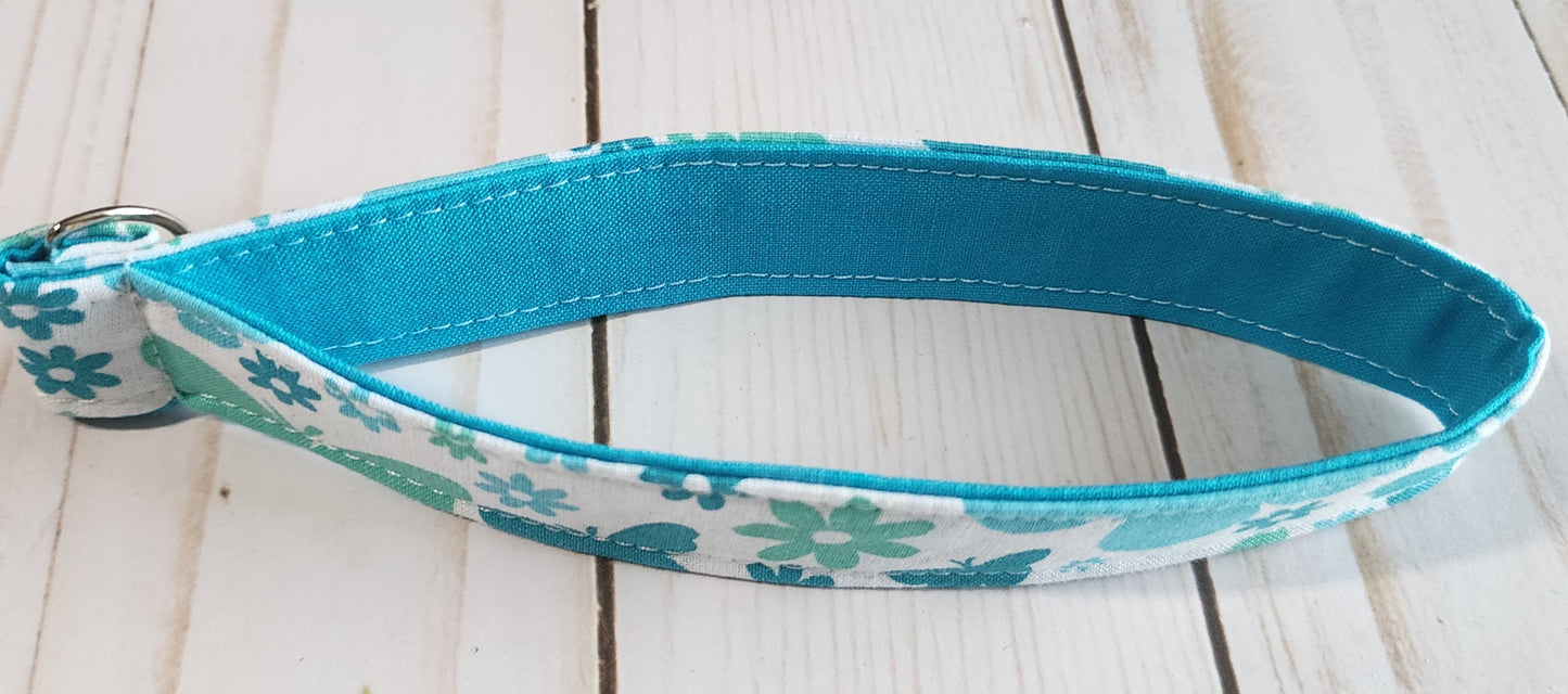 Butterflies and Flowers Wristlet Keychain