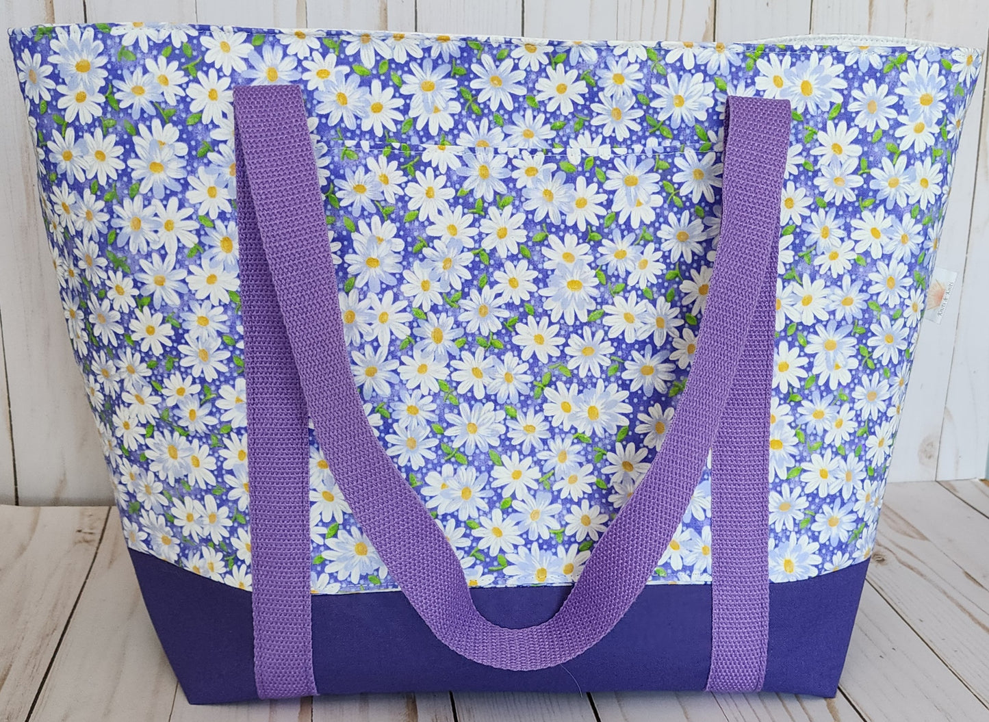 Purple Daisy Tote Bag