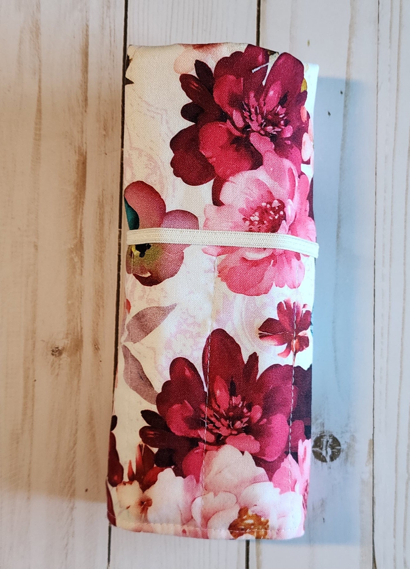 Peony Crochet Hook Roll Up
